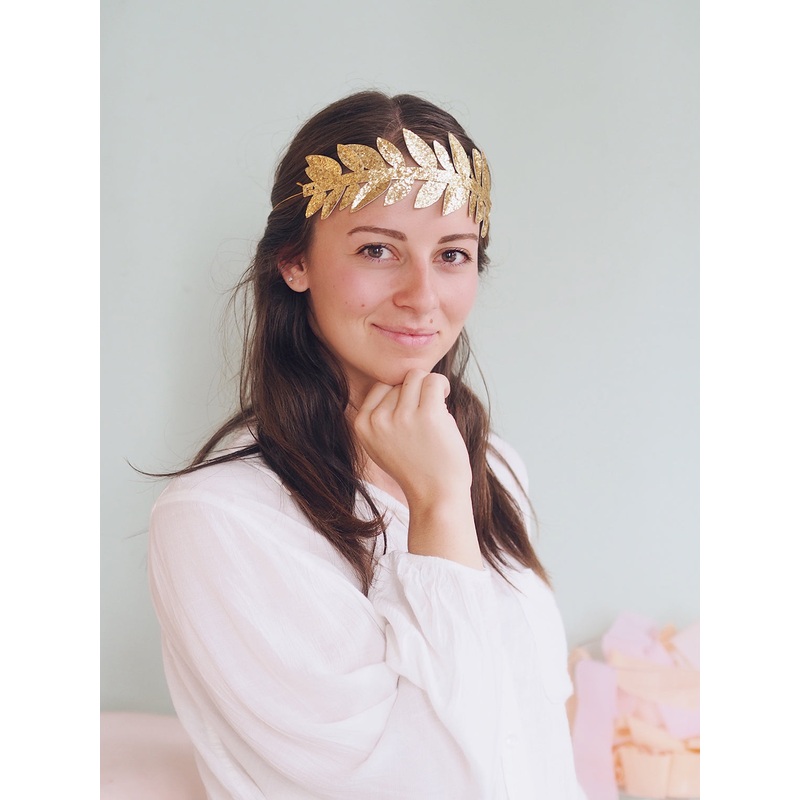 Gold Leaf Party Crowns