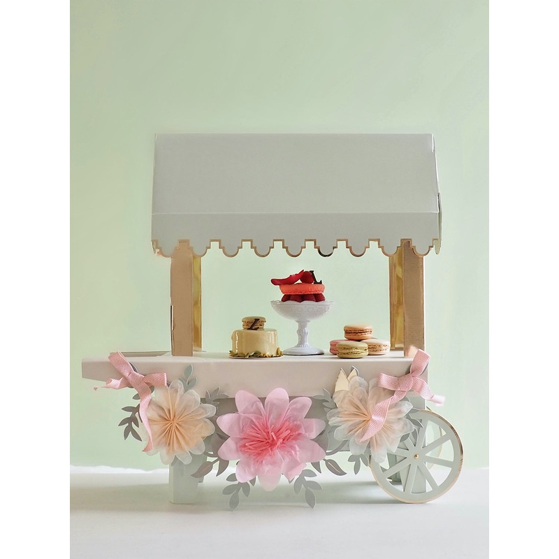 Ladure Paris Macaron Cart Centrepiece