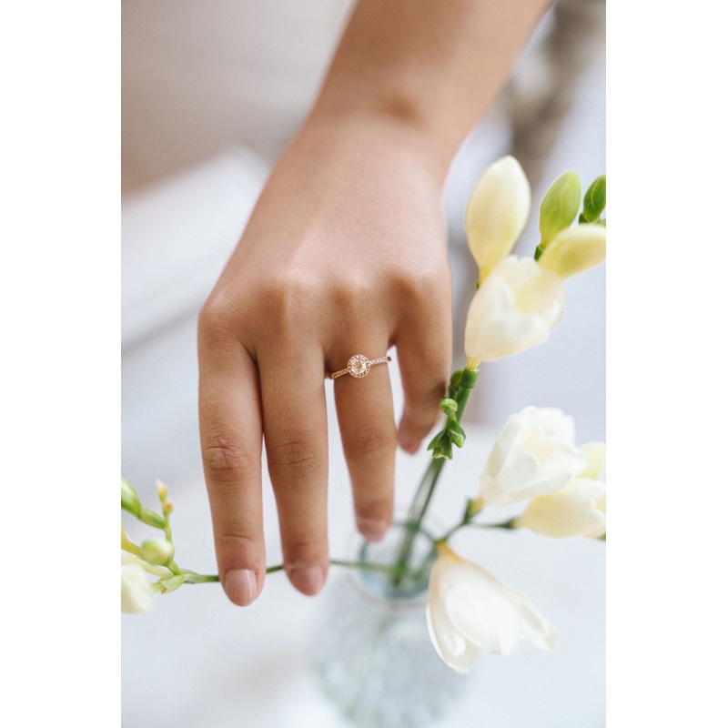 OOAK Bliss Morganite Ring | 14K Rose Gold