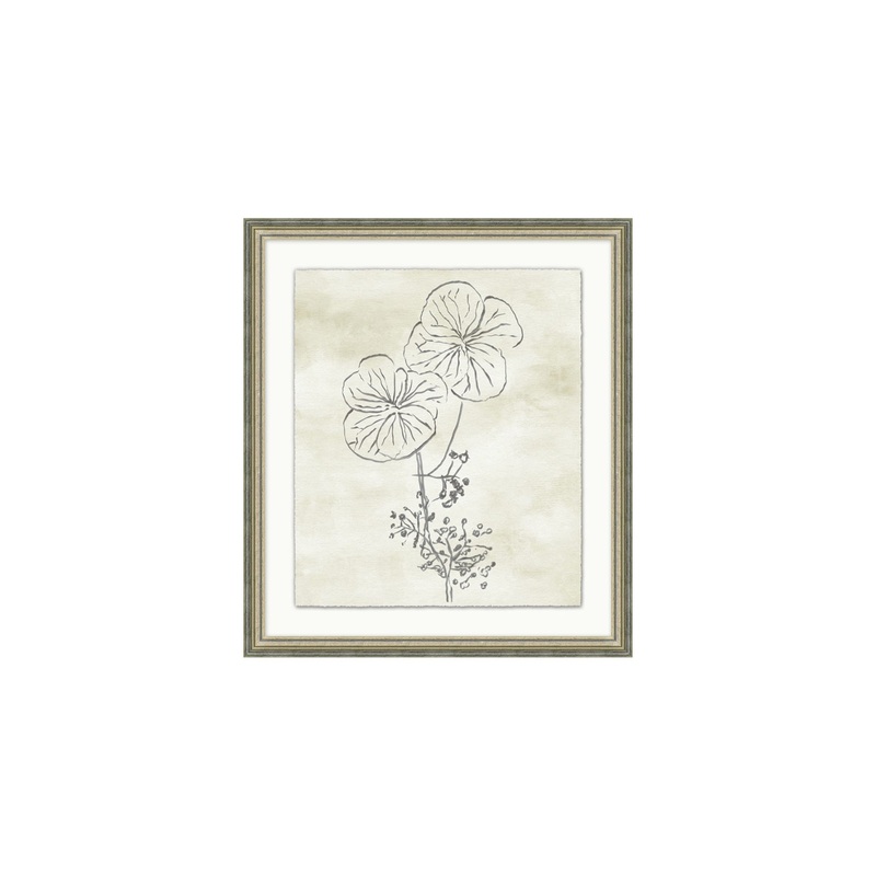 Watercolor Blossoms 5 Wood Frame | 23 x 26