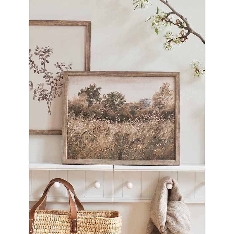 Wildflowers in the Meadow Framed Canvas Print