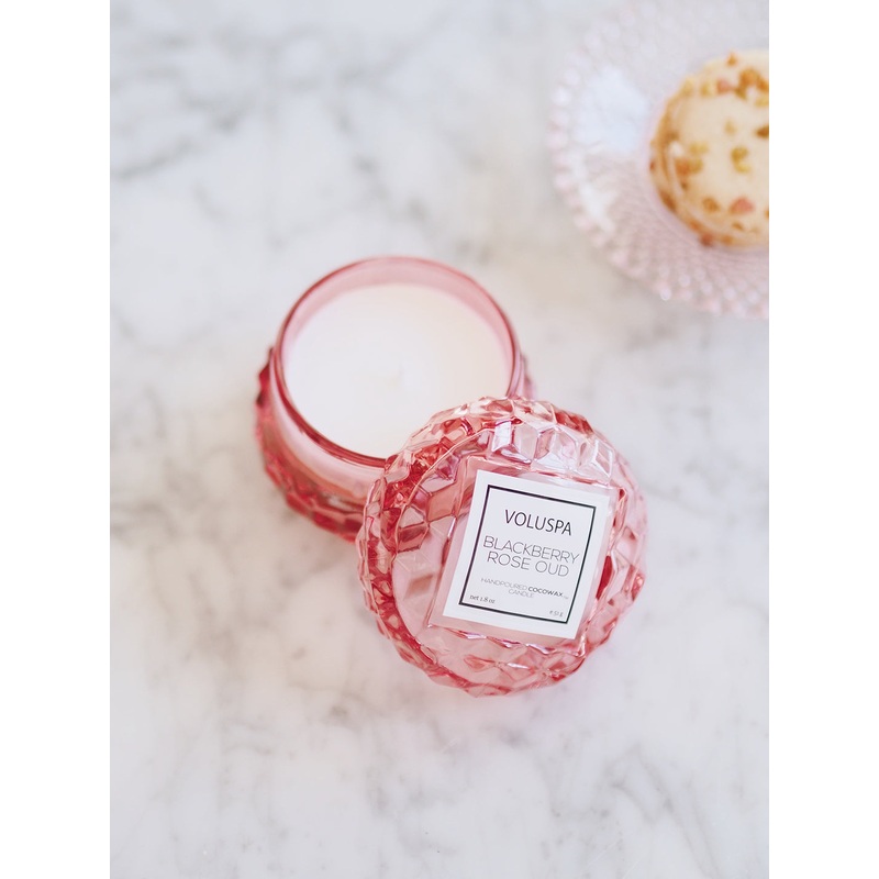 Blackberry Rose Oud Macaron Candle