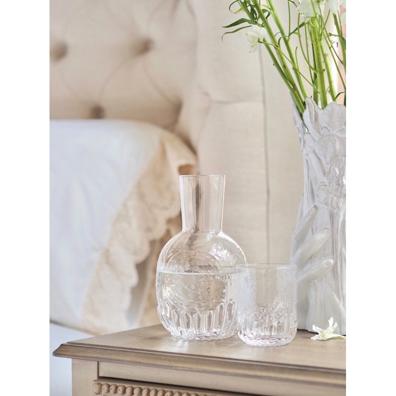 Julie Embossed Bedside Carafe