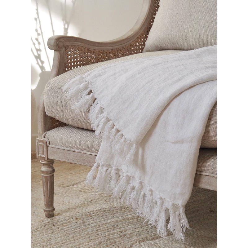 Montauk Pure White Throw