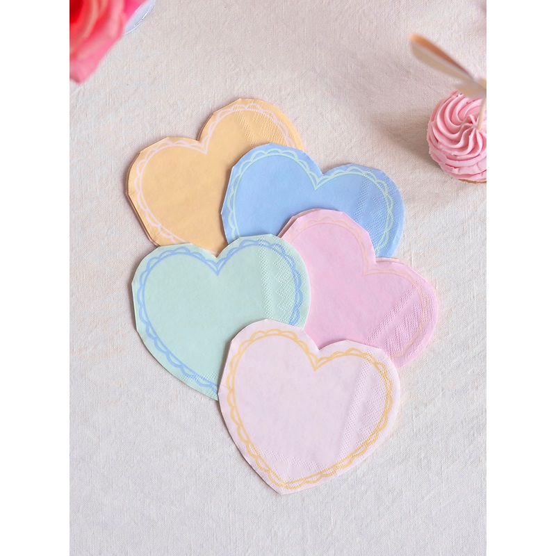 Pastel Heart Napkins