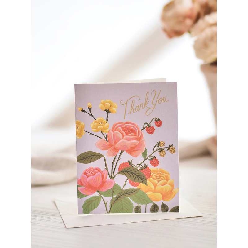 Roses Thank You Card
