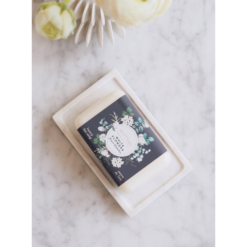 White Flowers Bar Soap