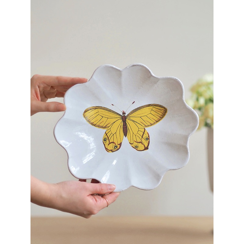 Yellow Butterfly Plate
