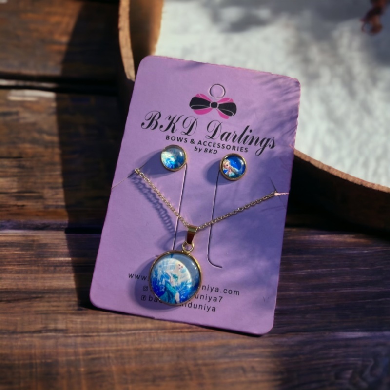 Elsa stainless steel necklace set