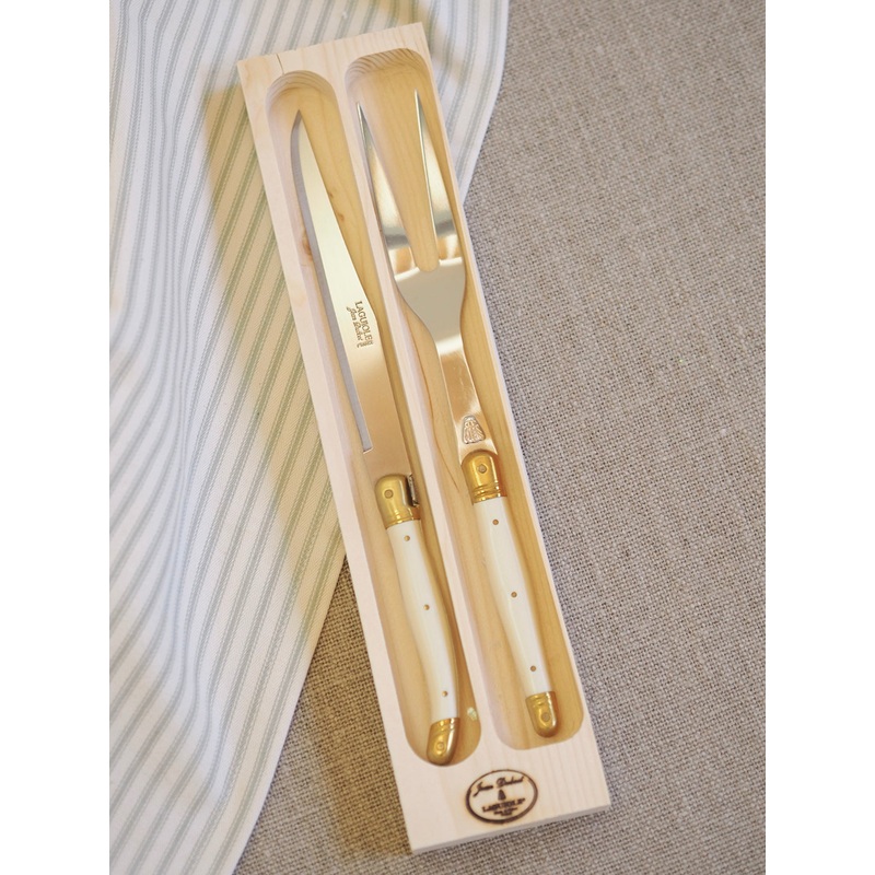 Jean Dubost Ivory Carving Set