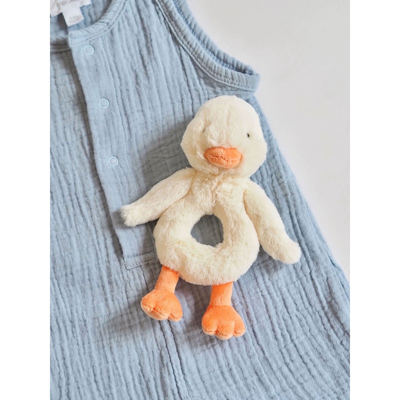 Jellycat Bashful Duckling Ring Rattle