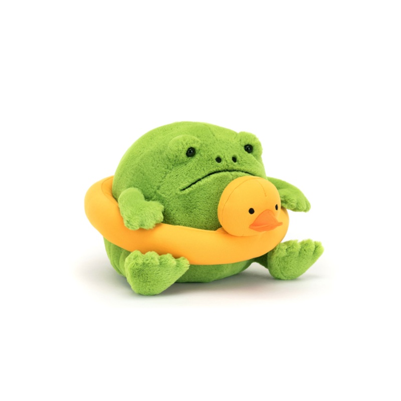 Jellycat Ricky Rain Frog with Rubber Ring