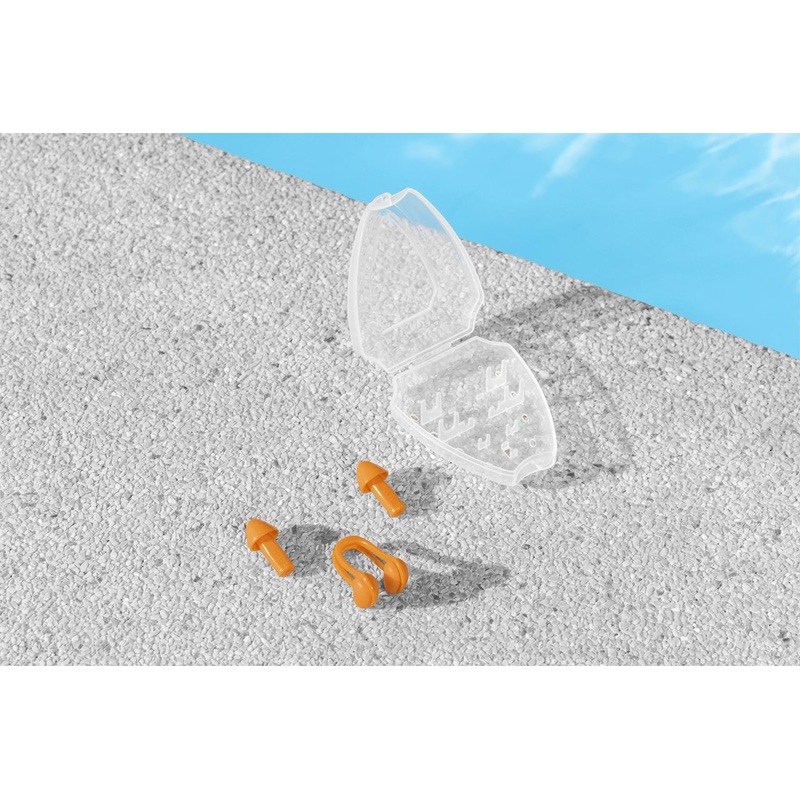 Nose clips and ear plugs set for swiming