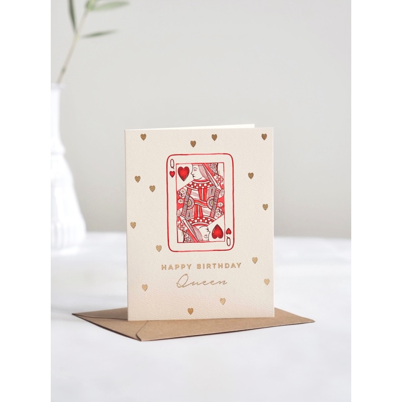 Queen of Hearts Birthday Card
