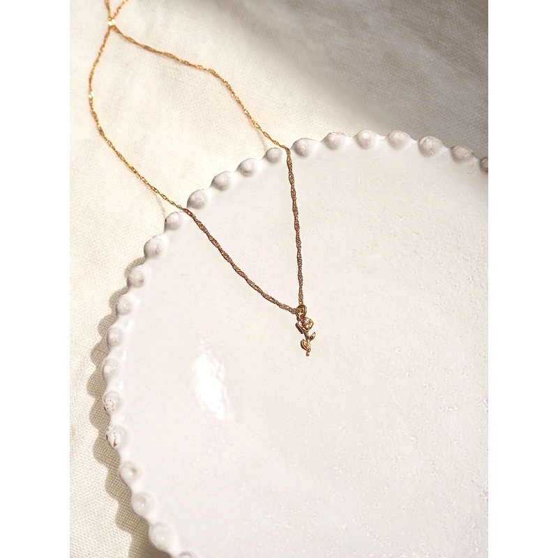 Rose Pendant Necklace | June