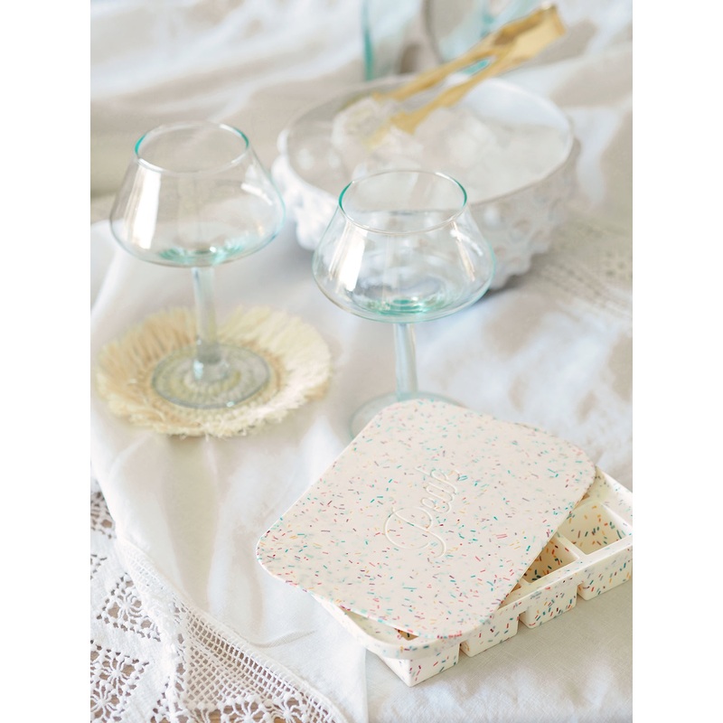 Speckled White Ice Tray | Small