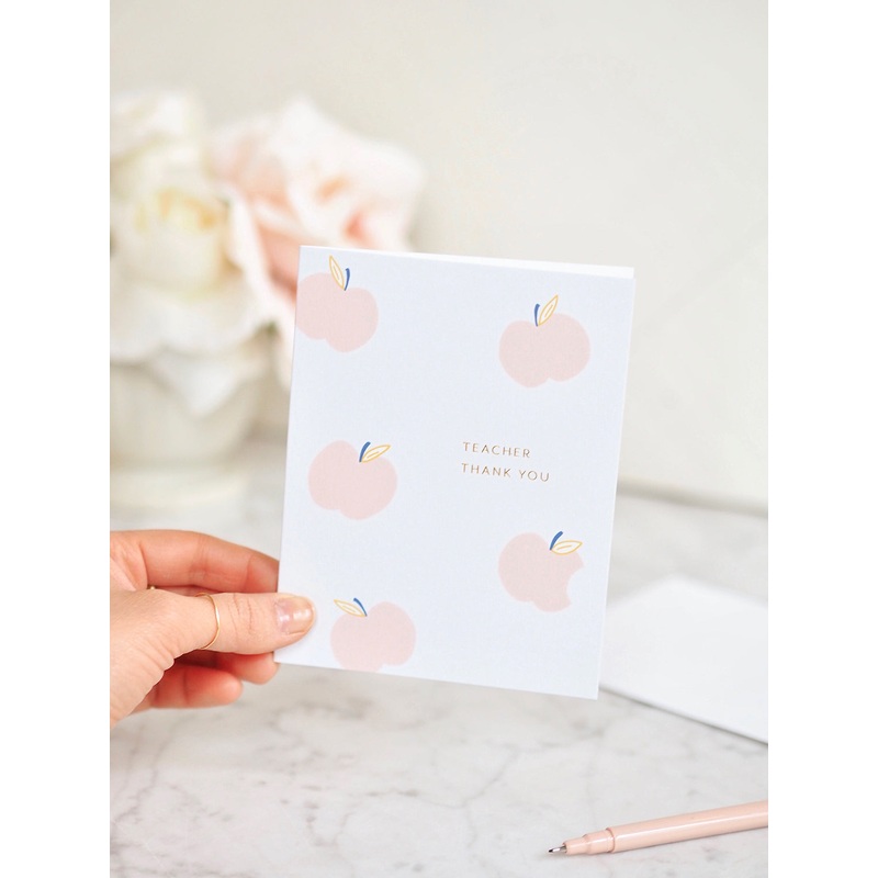 Teacher Apples Card