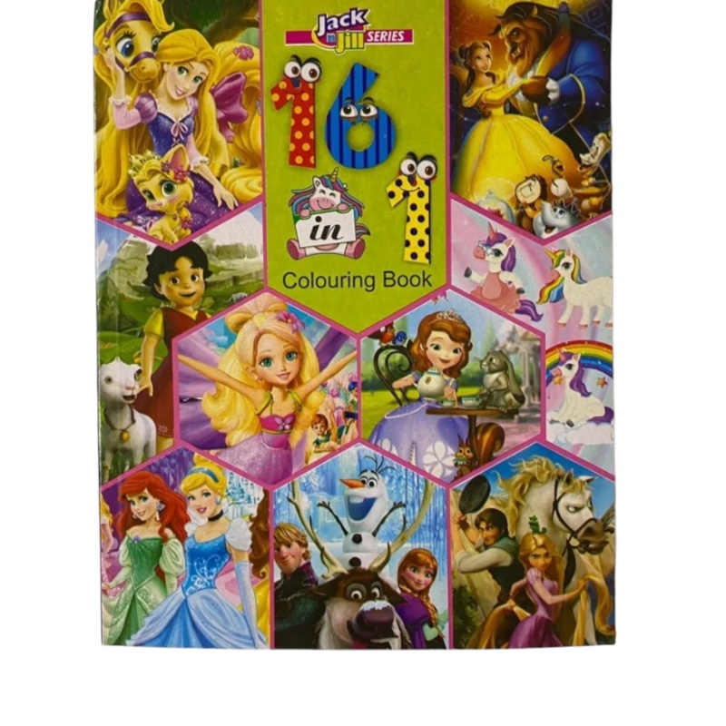 16 In 1 Character Coloring Book