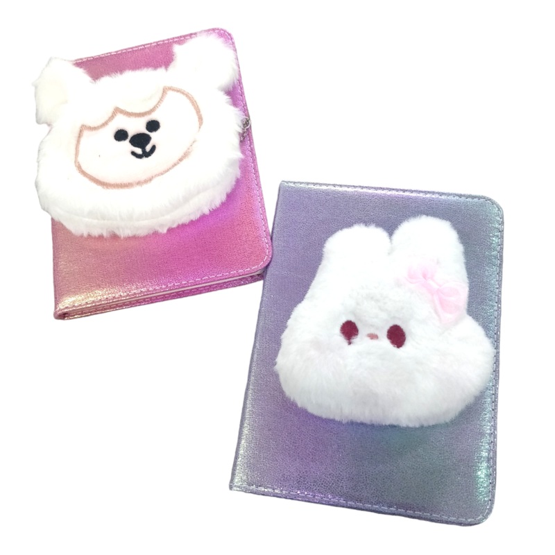 Holographic Plushy Coin Pouch Diary | Note Book
