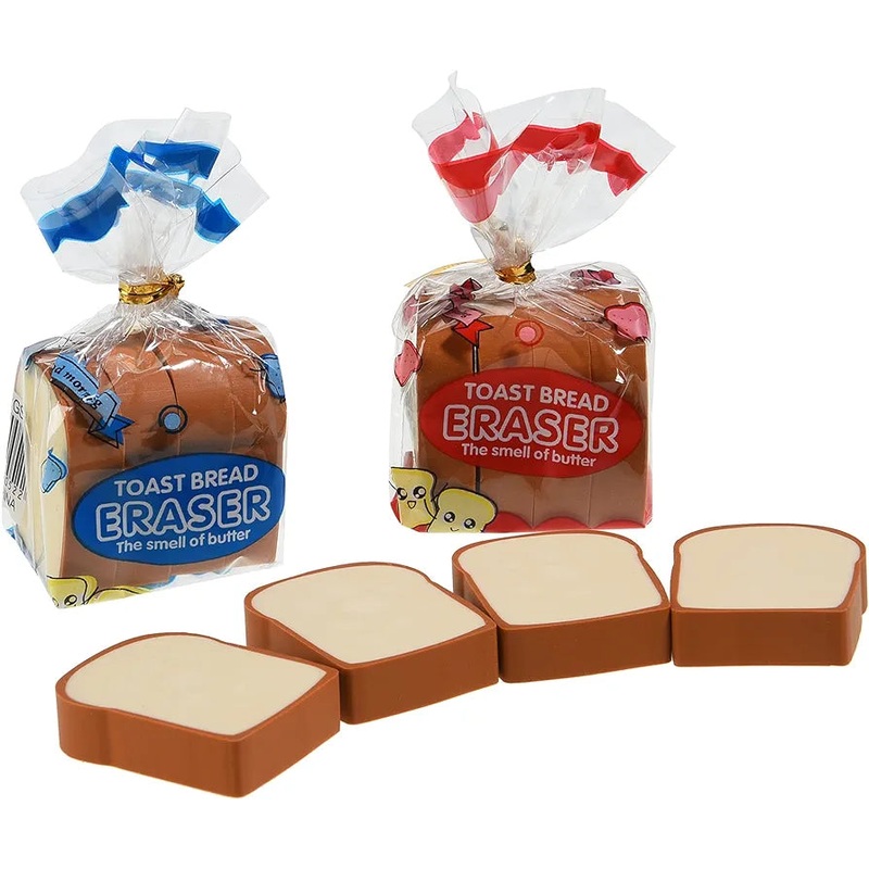 Toast Bread Eraser Pack