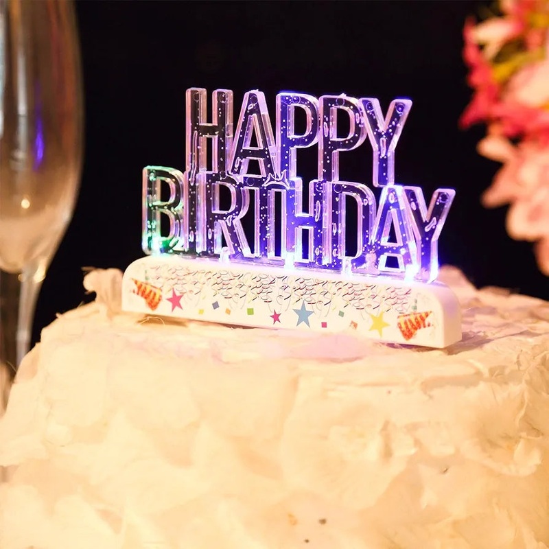 Acrylic Birthday Candle With Music