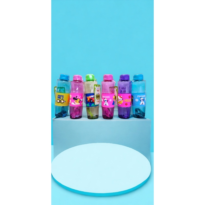 Cartoon Character Embossed Water Bottle