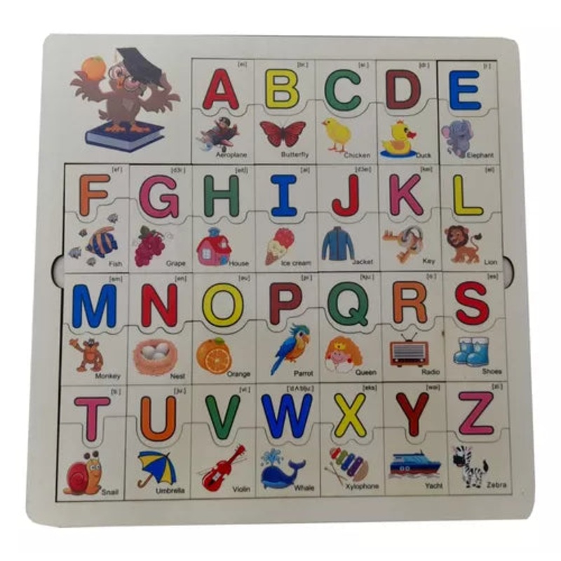 Educational ABC Alphabets Wooden Puzzle