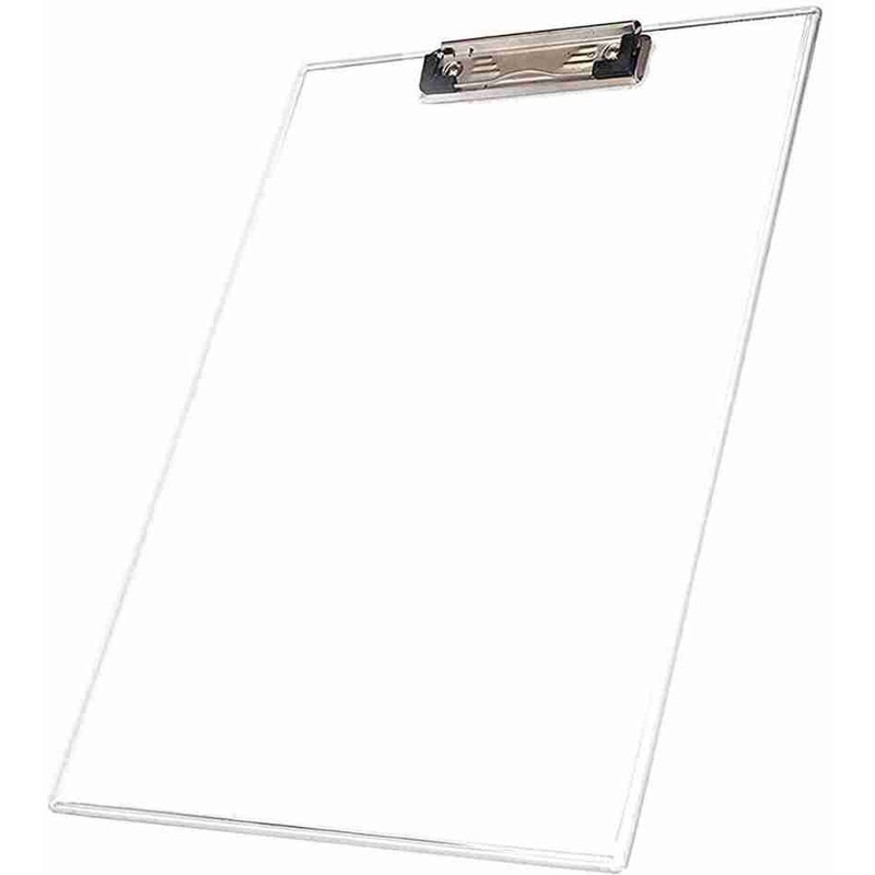 Transparent Clip Board With Scale