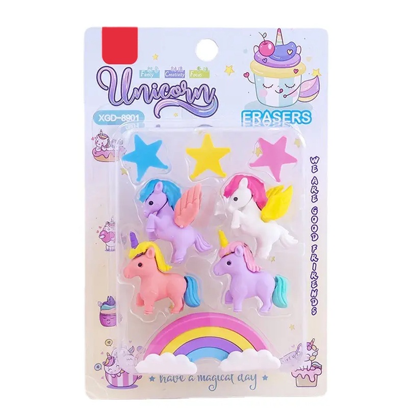 Unicorn 3D Erasers