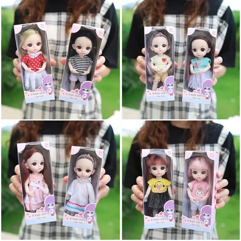 Bendable Chinese Small Doll With long Hair