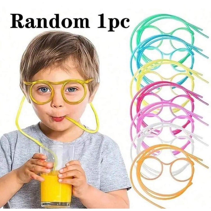 Funny Glasses Straw
