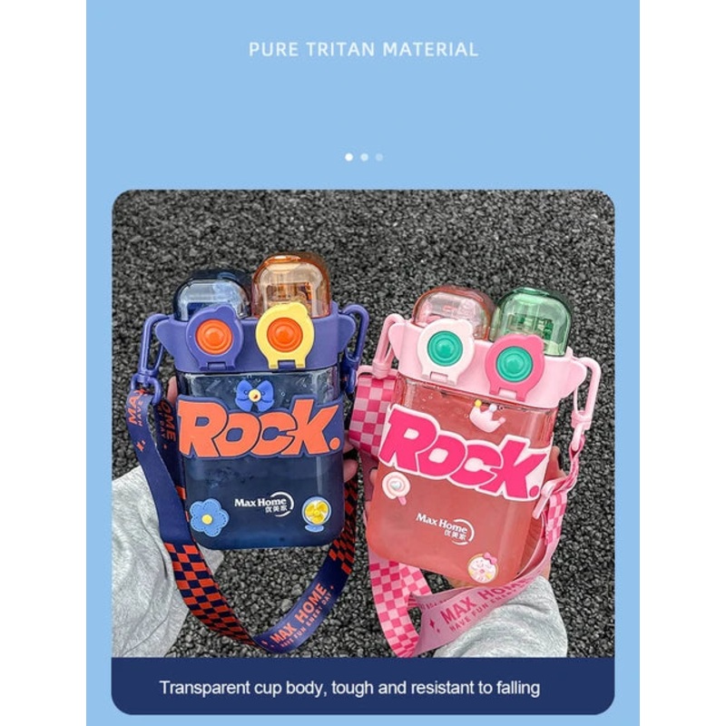 Rock High Quality Two Way Water Bottle | Sipper (Without Partition)