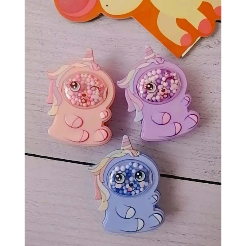 Unicorn Confetti Filled Double Hole Pencil Sharpener
