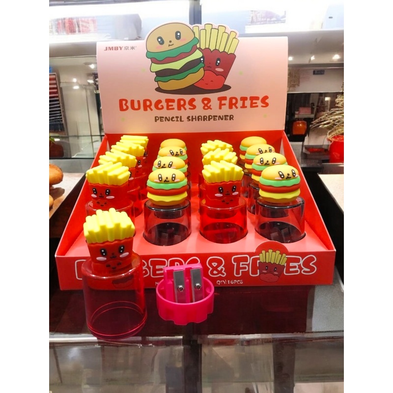 Burger And Fries Pencil Sharpener