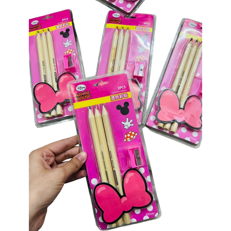 Minnie Mouse Rainbow Pencils Set