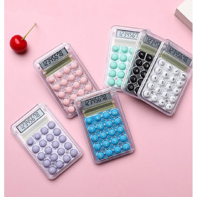 Transparent Mini Pocket Calculator
