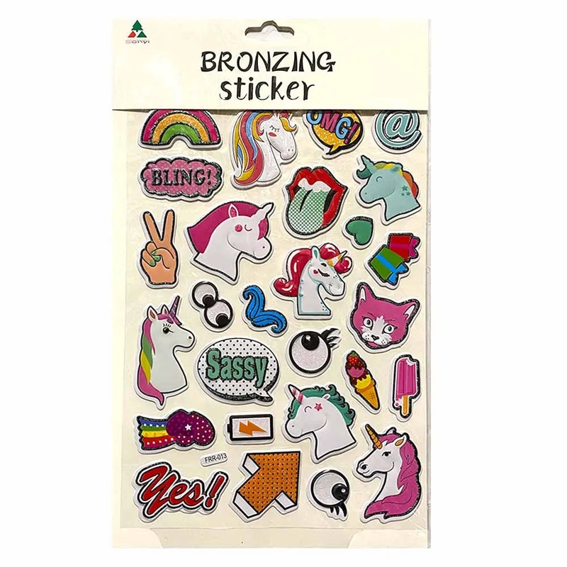 Unicorn Embossed Stickers