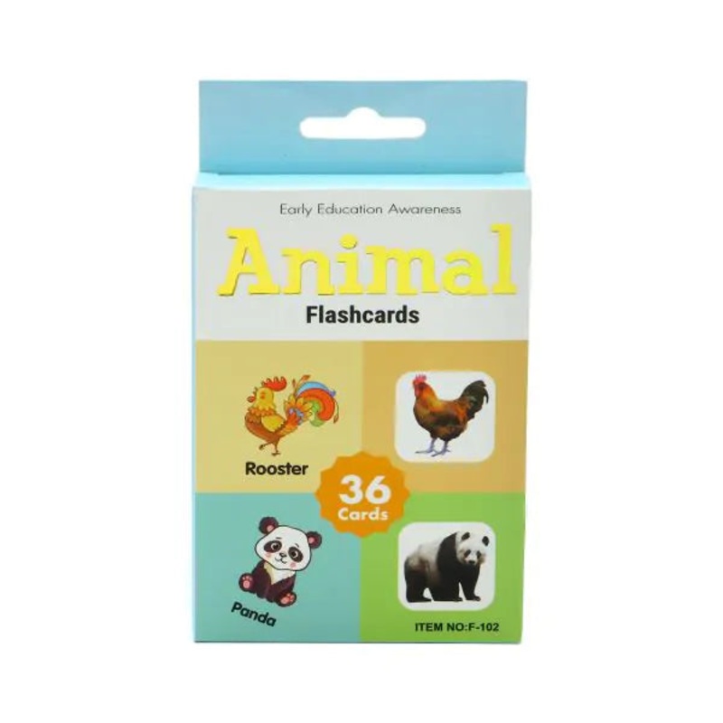 Animals Early Education Awareness Flash Cards