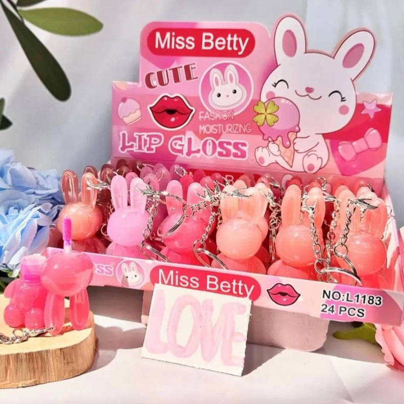 Bunny Keychain Magic Lip Gloss