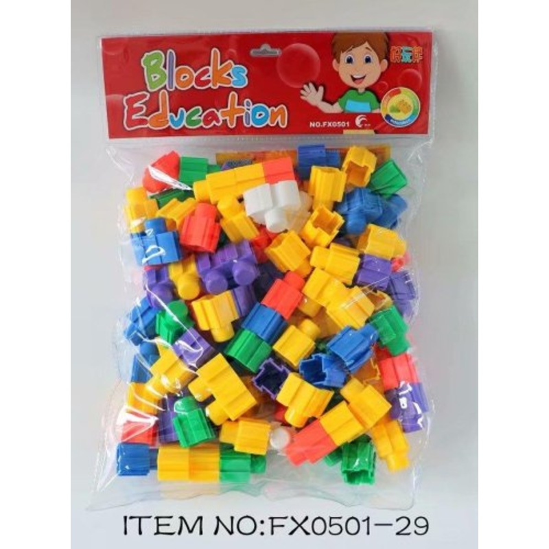 Colorful Interlocking Educational Blocks