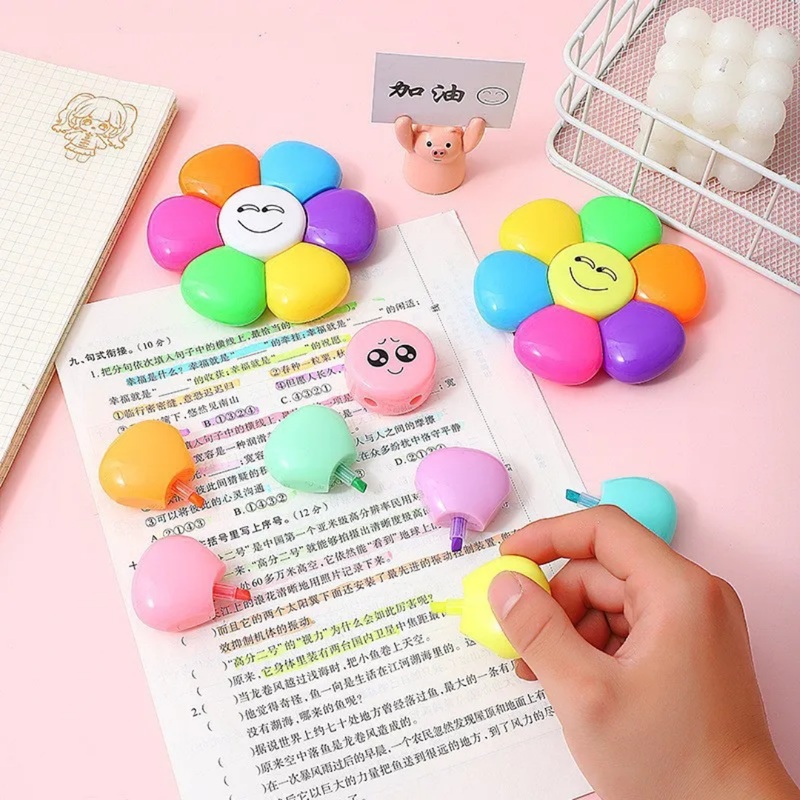 Flower Highlighter Markers