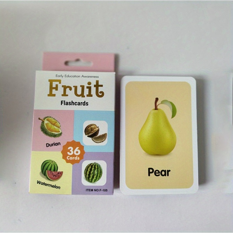 Fruits Early Education Awareness Flash Cards