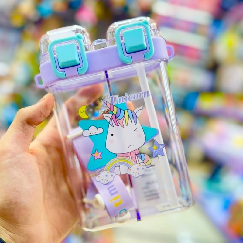 Kawaii 2 in 1 Dual Partition Water Bottle