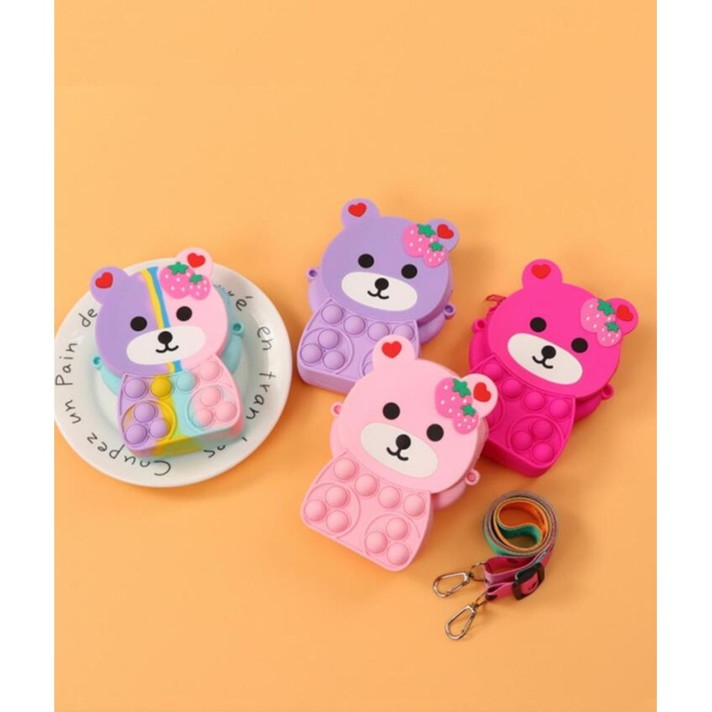Lotso Bear Pop It Sling Bag