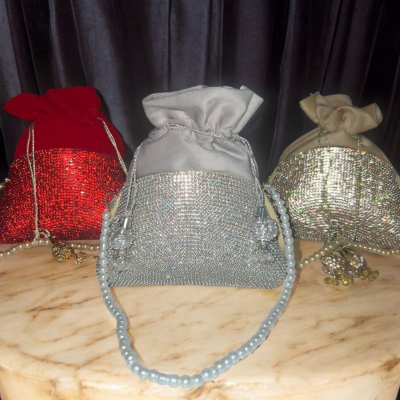 Modern Rhinestones Potli Bag