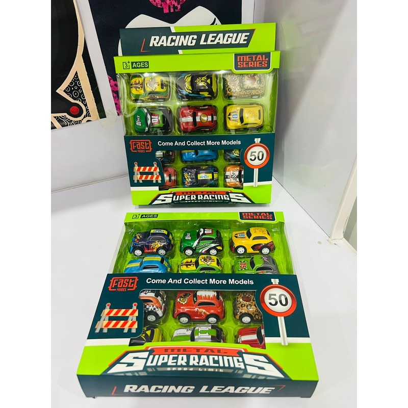 Racing League Metal Cars Set
