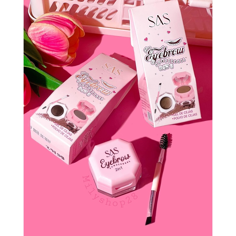 SAS 2 in 1 Eyebrow Powder & Gel