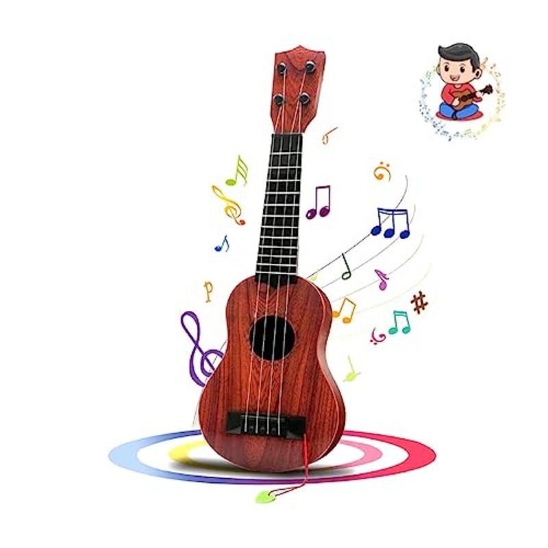 4-String Acoustic Guitar Learning Kids Toy, 22 (Assorted Color)