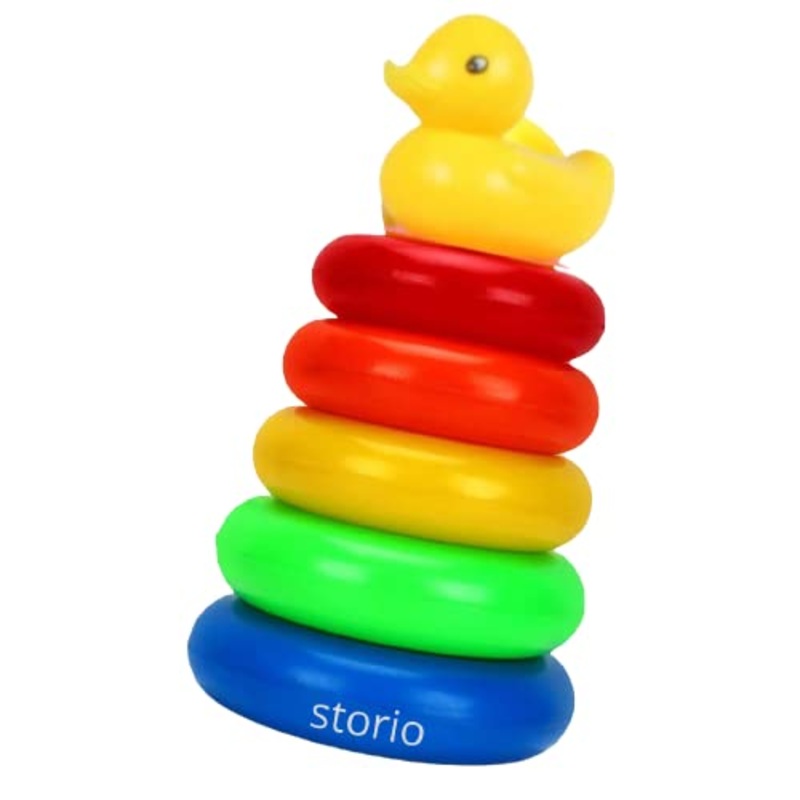Baby Toys Educational Learning Stacking Multicolour 5 Rings Baby Toys for Toddlers Kids 1 Year Old and Above