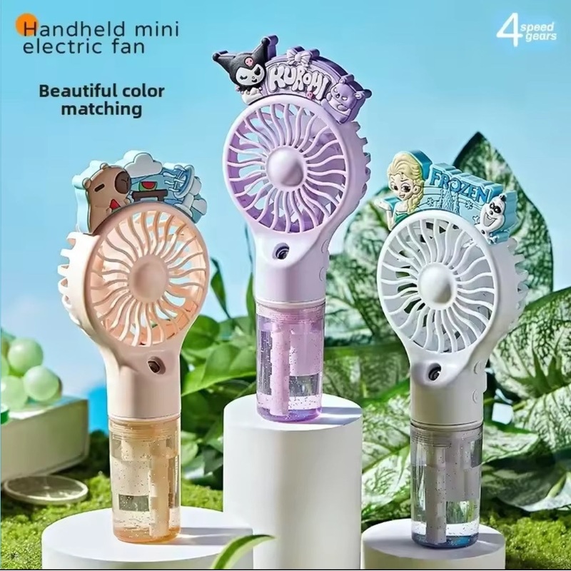 Chargable Mini Hand Held Fan With Water Mist